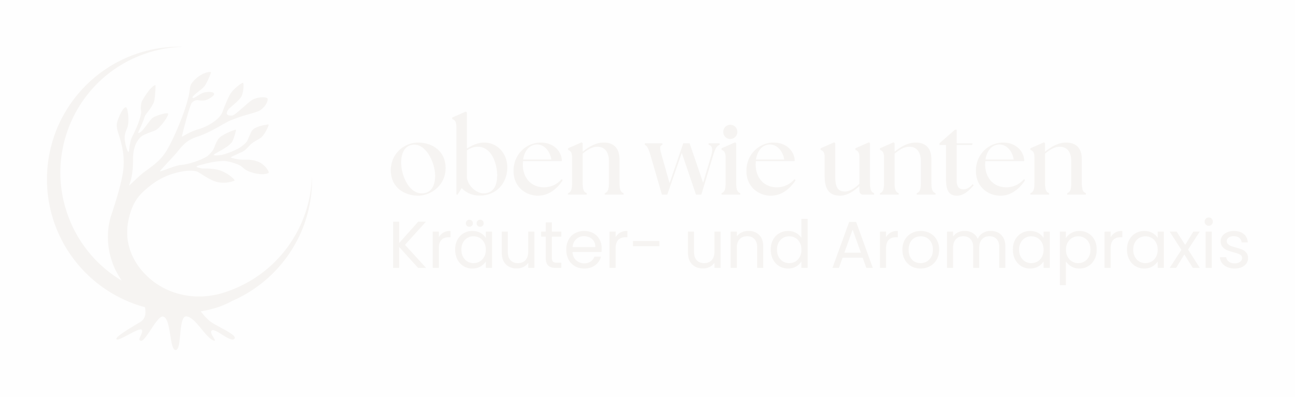 Das Logo von oben wie unten: Ein Baum in einer Mondsichel, dessen Wurzeln unten herausragen.